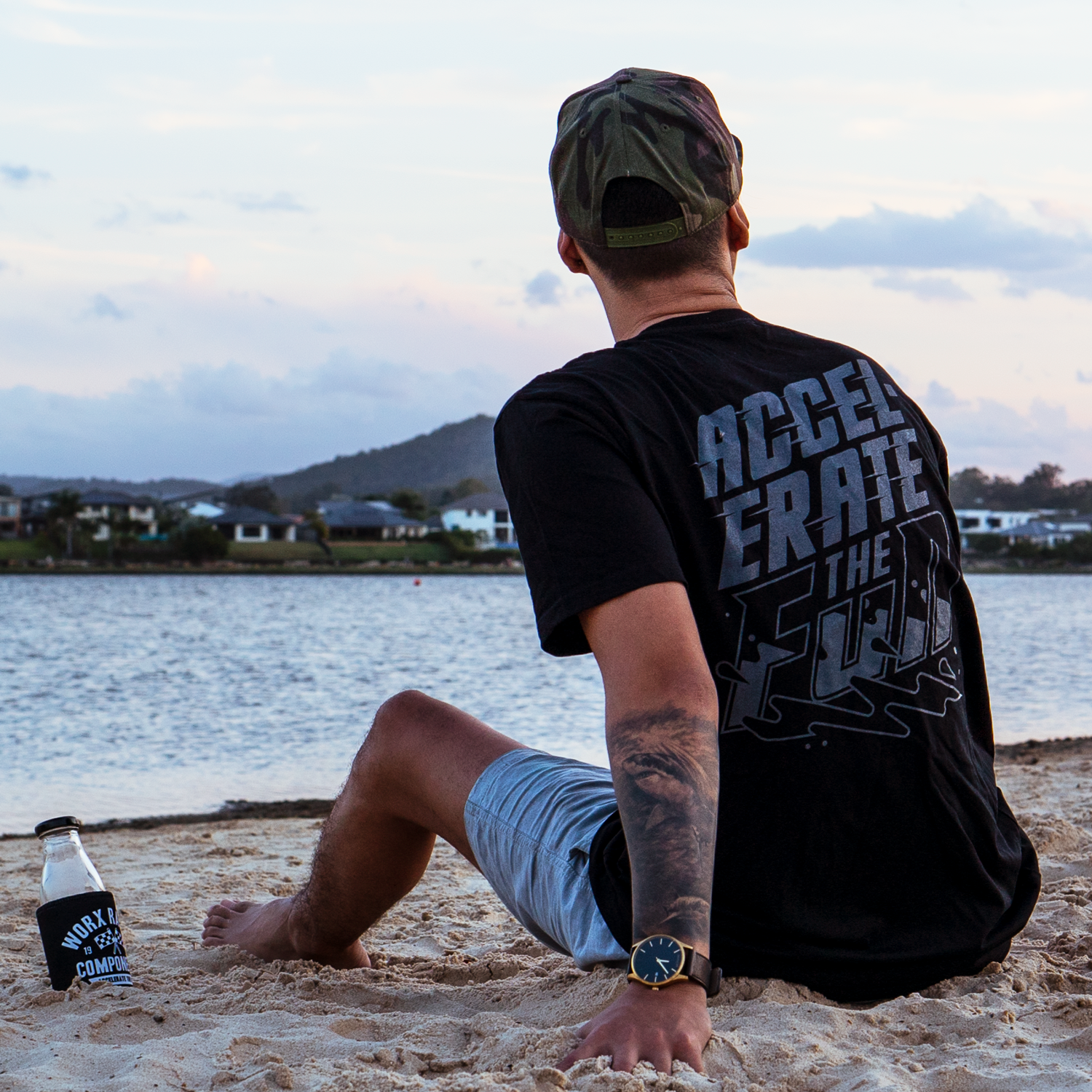 Black/Grey Accelerate Short Sleeve T-Shirt