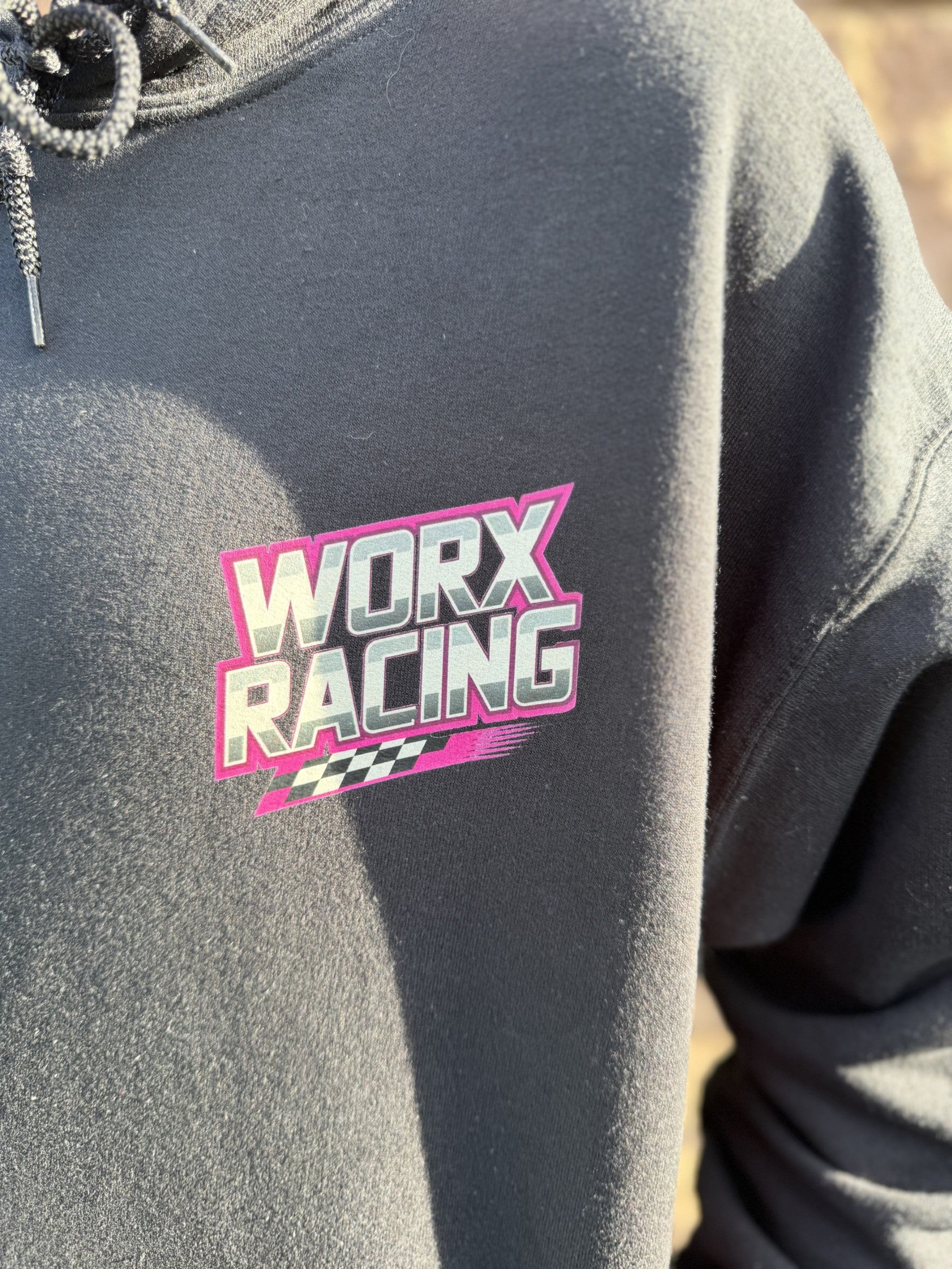 WORX RACING BLACK & PINK HOODIE