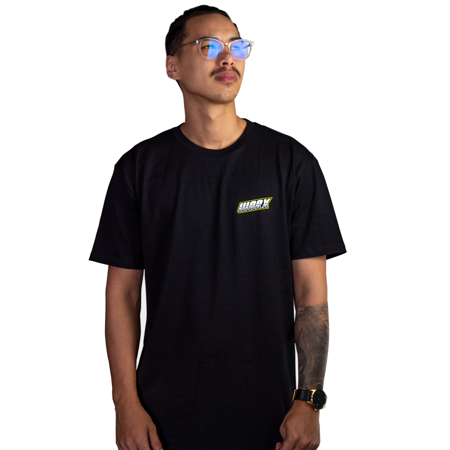 Black & Yellow Ski Short Sleeve T-Shirt