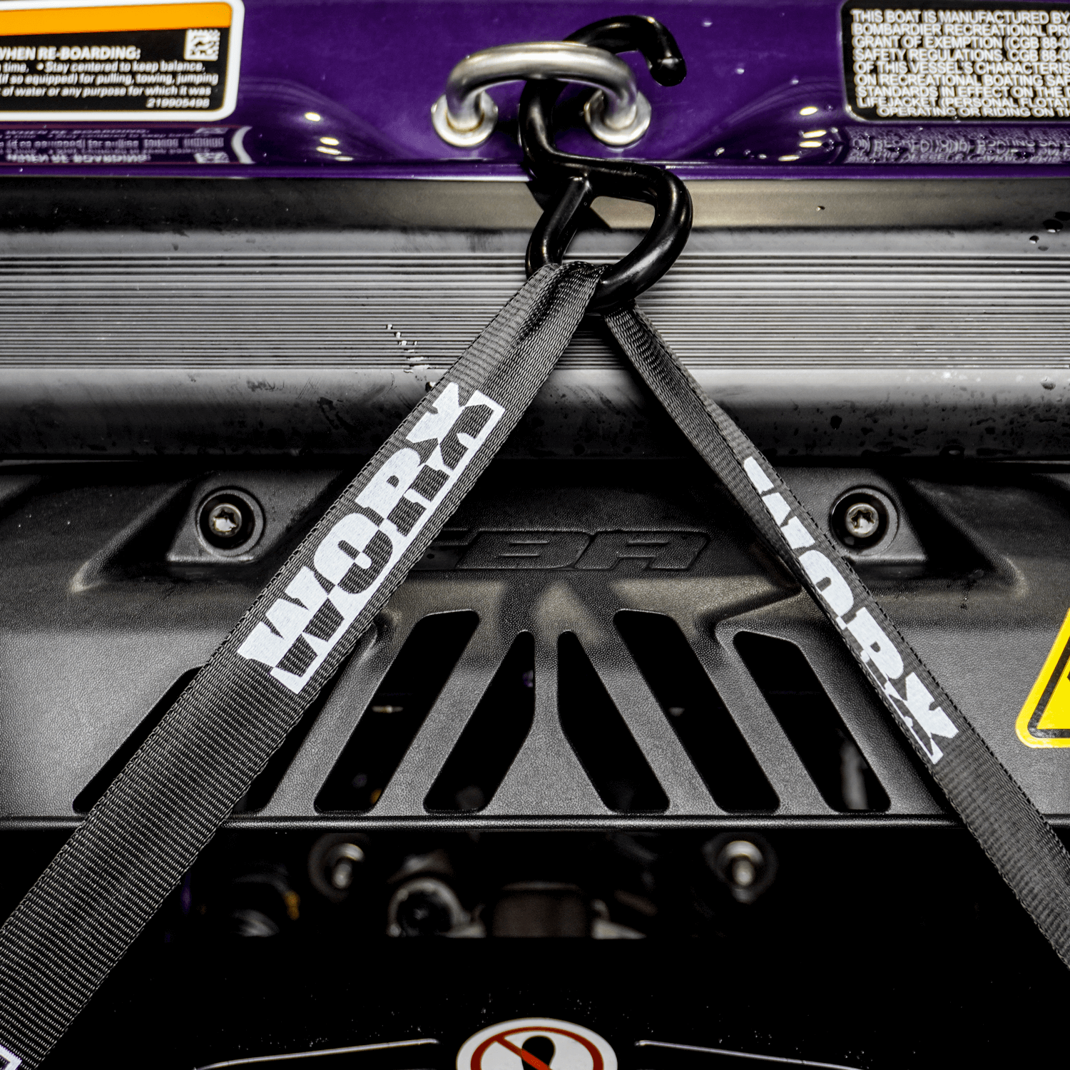 Triple Hook PWC Tie-Down Ratchet Strap